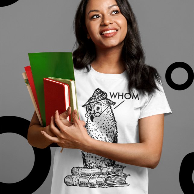 Grammar Owl sagt, wem Lehrer T-Shirt (Von Creator hochgeladen)