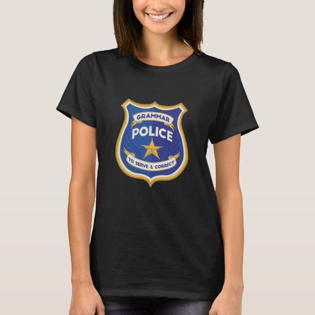 Grammar Police T-Shirt (Vorderseite)