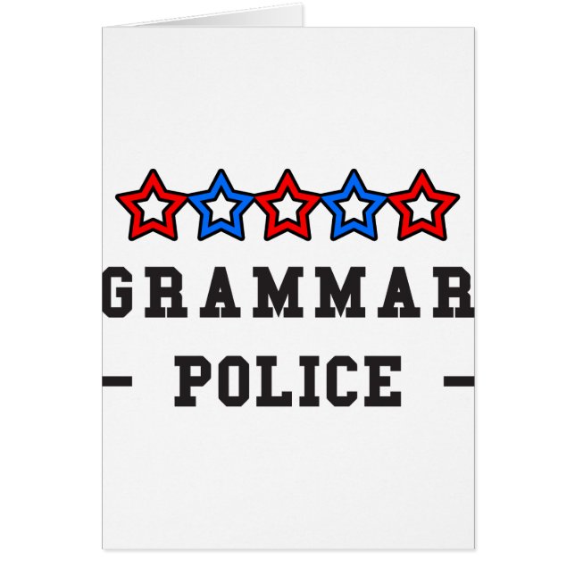 Grammar-Polizei (Vorne)