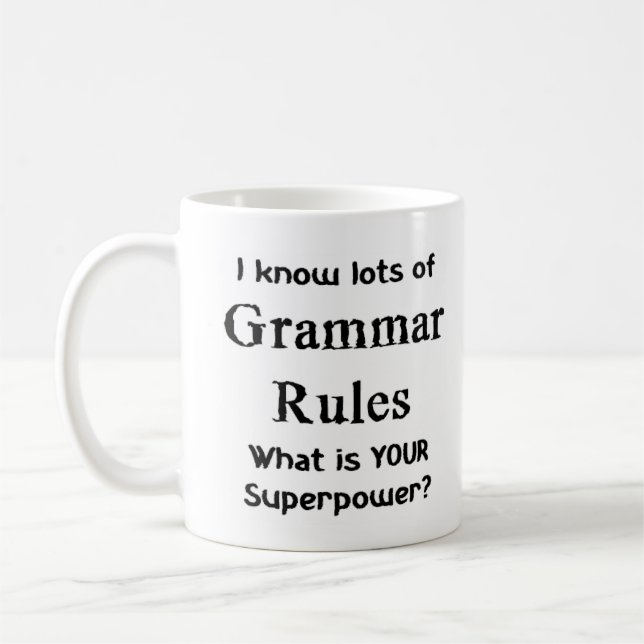 grammar rules kaffeetasse (Links)