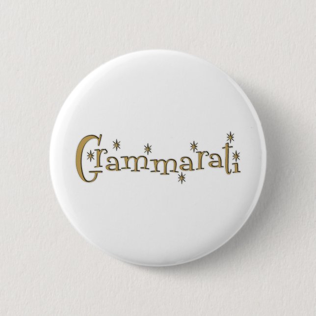 Grammaratti Button (Vorderseite)