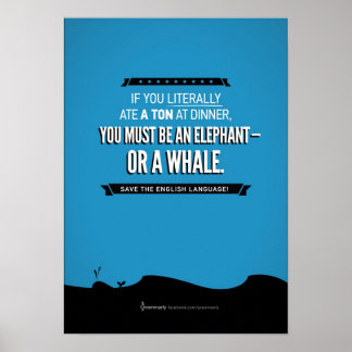 Grammarly Whale Poster