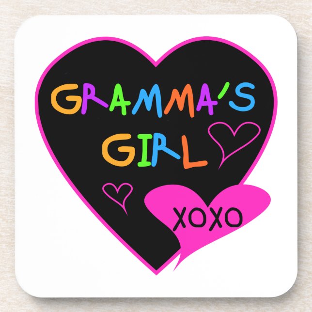 Gramma's Girl Tshirts, Tasse, Buttons, Hüllen, Hat Getränkeuntersetzer (Vorderseite)