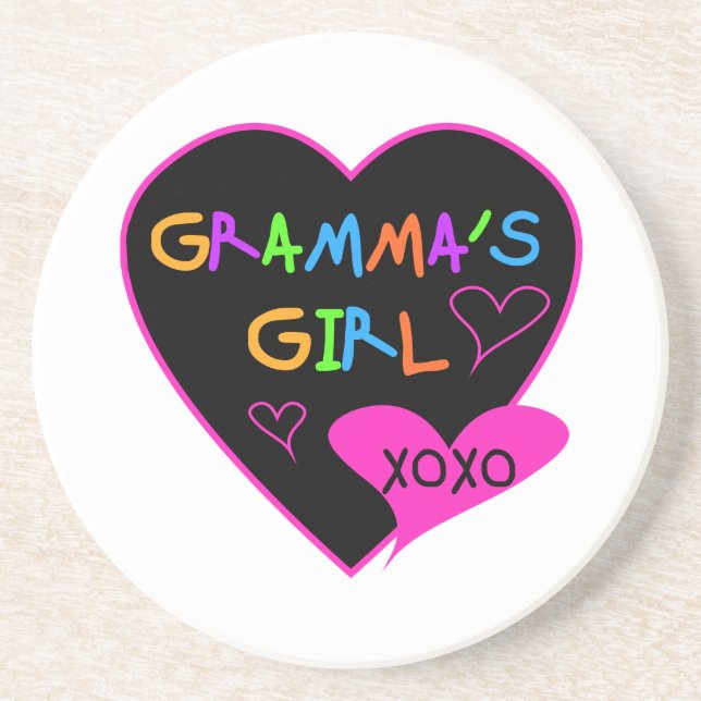 Gramma's Girl Tshirts, Tasse, Buttons, Hüllen, Hat Sandstein Untersetzer (Vorne)