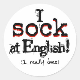 Grammatik Humor Lustiger Grammatik Nerd Aufkleber