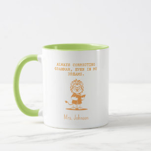 Grammatik in meinen Träumen korrigieren Lustiger L Tasse