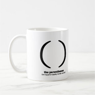 Grammatik Kaffeetasse Klammern Interpunktion Humor