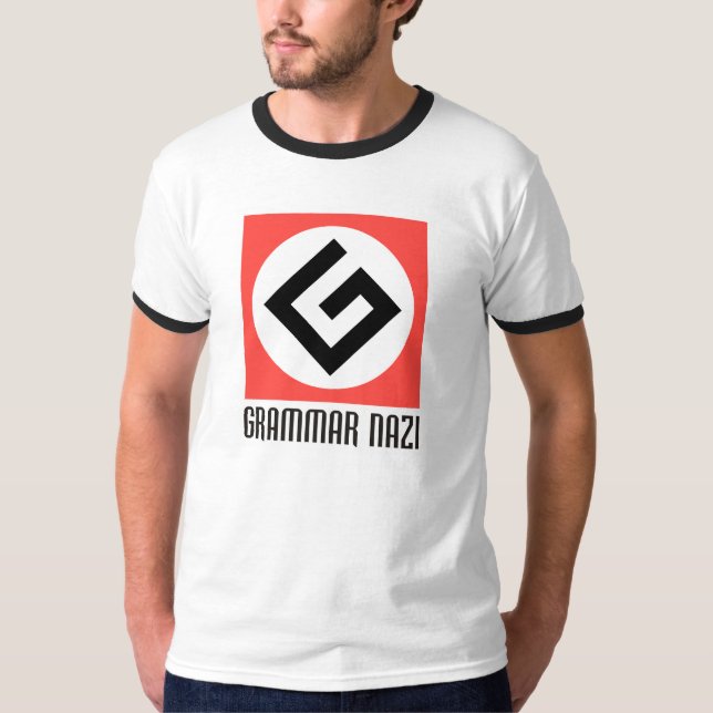 Grammatik-Nazi-T - Shirt (Vorderseite)