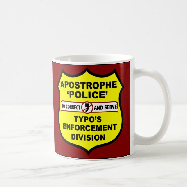 Grammatik-Polizei-Apostroph-Missbrauch Kaffeetasse (Rechts)