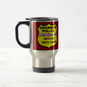 Grammatik-Polizei-kundengerechte Reise-Tasse Reisebecher