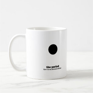 Grammatik-Tasse Punkt Satzzeichen Humor Englisch G Kaffeetasse