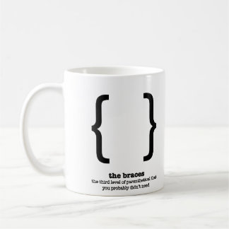 Grammatik-Tasse stützt Interpunktions-Grammatik ab Kaffeetasse