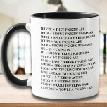 Grammatikführer zu Grammar Funny Sarcastic Grammar Tasse<br><div class="desc">Funny Sarcastic Grammar Polizei Unangemessen Expletive,  können Sie dieses sarkastische Geschenk direkt an Ihren Bruder,  Schwester,  beste Freundin,  Schwiegereltern,  Cousin,  Chef,  Kollegen,  Kollegen,  buchstäblich,  jeder.</div>