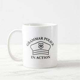 Grammatikpolizei im Einsatz | Funny English Teache Kaffeetasse