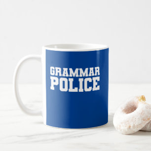 "Grammatikpolizei" Kaffeetasse