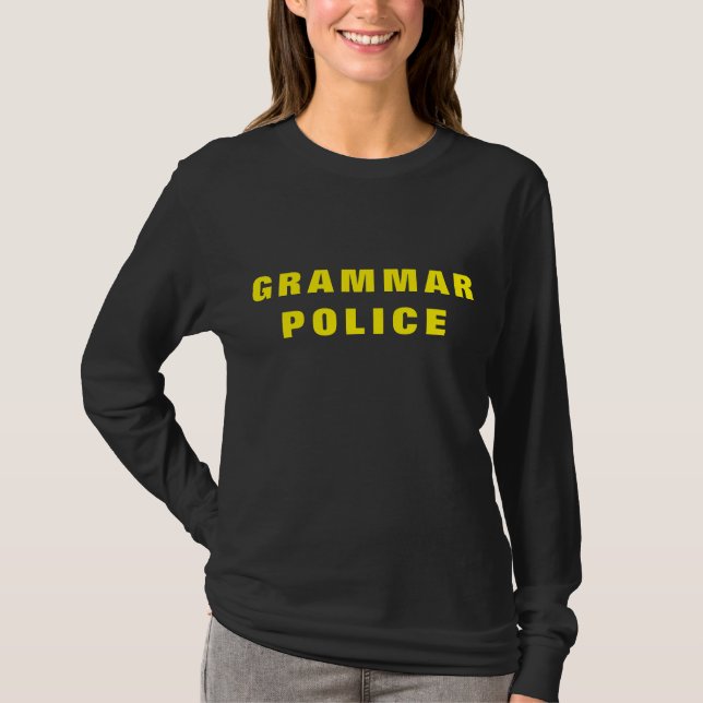 Grammatikpolizei T-Shirt (Vorderseite)