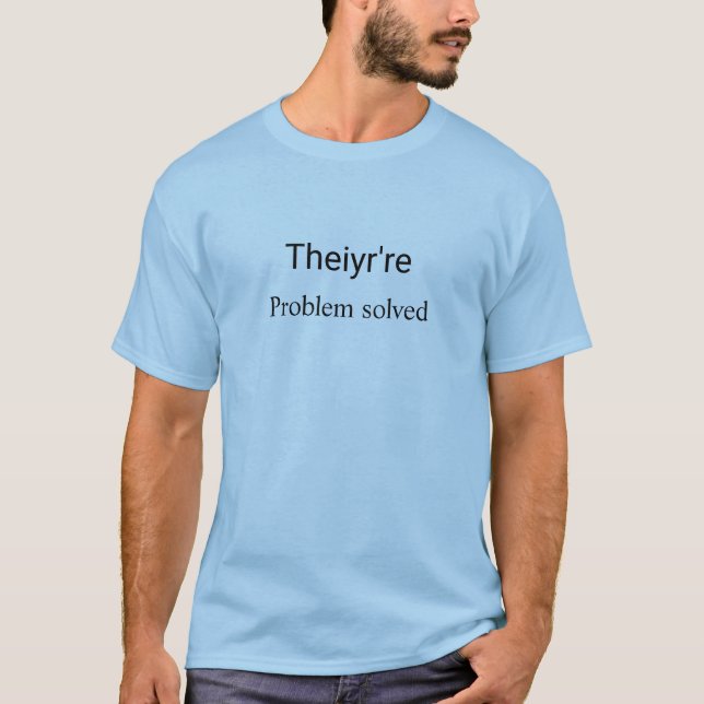 Grammatisches Problem gelöst T - Shirt (Vorderseite)