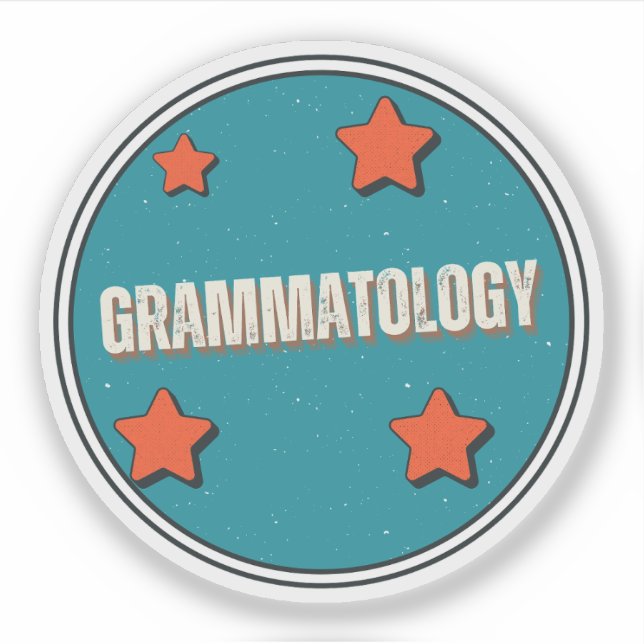 Grammatologie Aufkleber (Vorderseite)