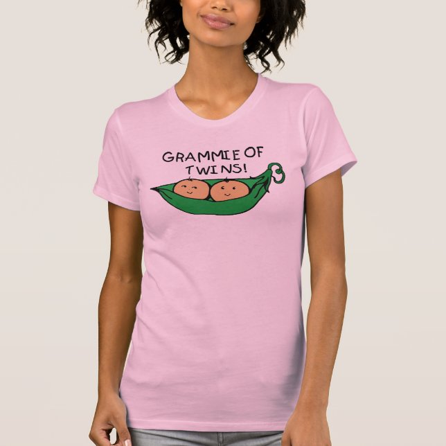 Grammie der Zwillings-Hülse T-Shirt (Vorderseite)