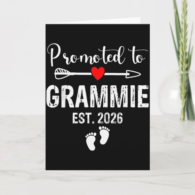 Grammie Est 2026 Promoted To Grammie 2026 For Gram Karte (Vorderseite)
