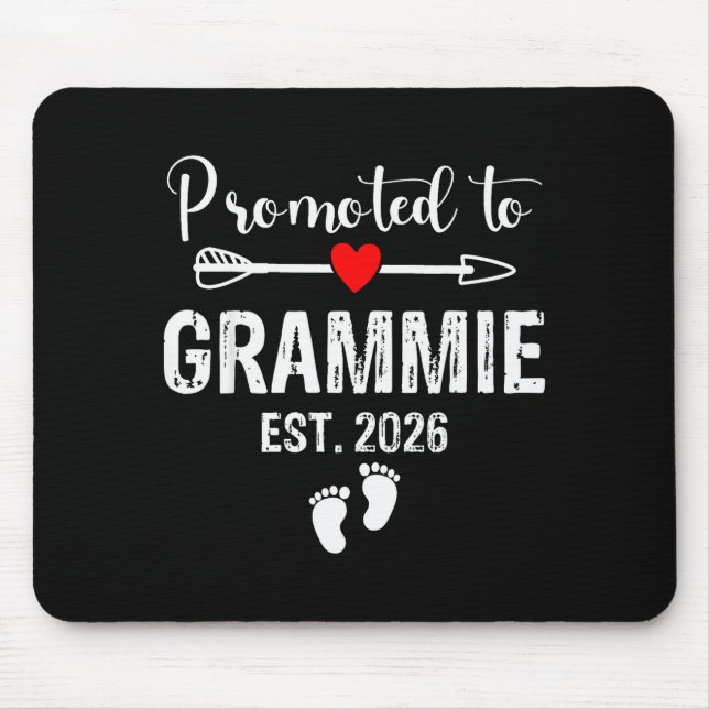Grammie Est 2026 Promoted To Grammie 2026 For Gram Mousepad (Vorne)