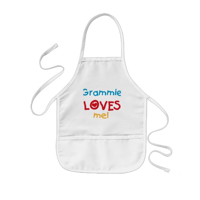 Grammie Lieben Me T - Shirt und Geschenke Kinderschürze (Vorne)