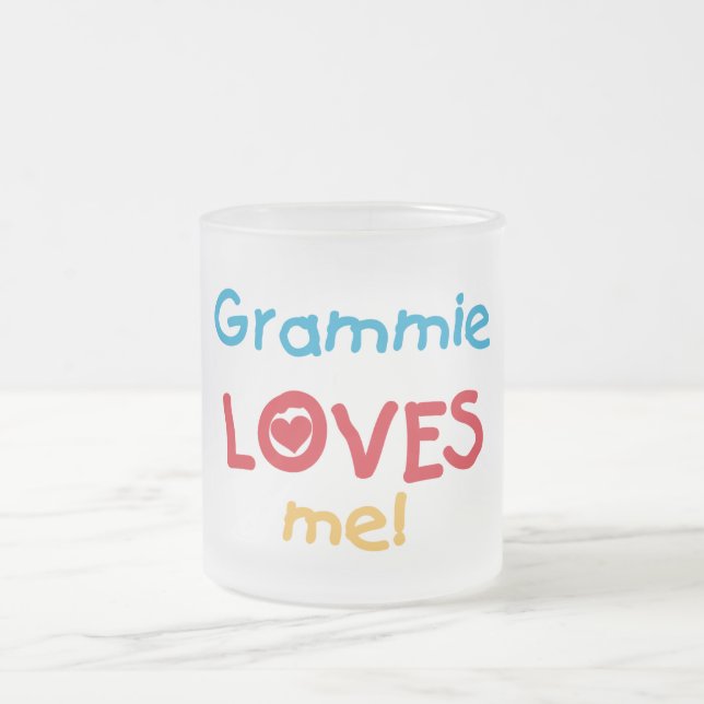 Grammie Lieben Me T - Shirt und Geschenke Mattglastasse (Mittel)