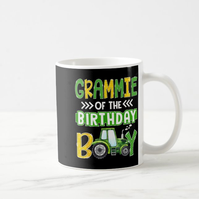 Grammie Of The Birthday Boy Tractors Farm Trucks F Kaffeetasse (Rechts)