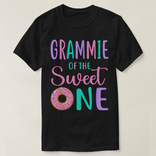 Grammie of the Sweet One Oma 1st Birthday Girl T-Shirt (Design vorne)