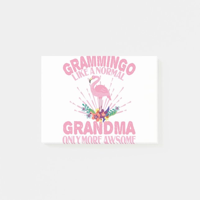 Grammingo wie normale Oma nur Phantastischer Post-it Klebezettel (Vorderseite)
