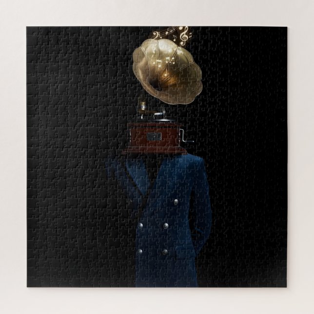 Grammofon-Kopf Gentleman (Vertikal)
