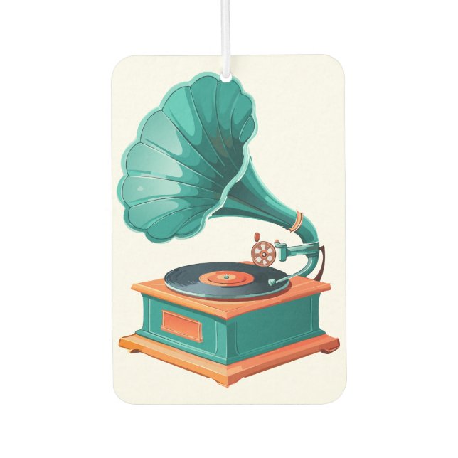 Grammophon Autolufterfrischer (Vorderseite)