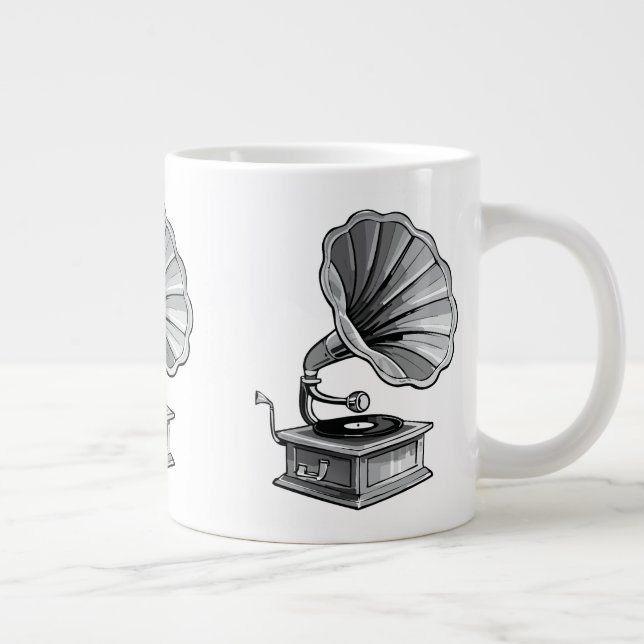 Grammophon Jumbo-Tasse (Rechts)