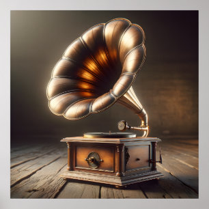 Grammophon-Plakat Poster