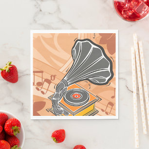 Grammophon Serviette