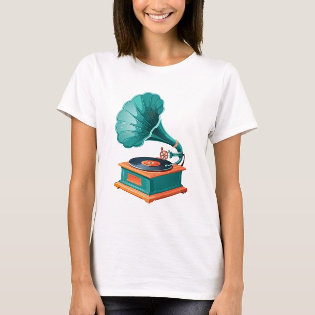 Grammophon T-Shirt (Vorderseite)