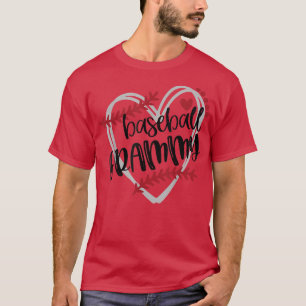 Grammy Baseball Grandma BASMA Baseball Herz Liebe T-Shirt