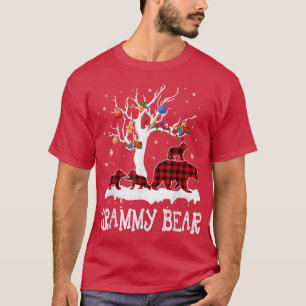 Grammy Bear Christmas Pajama Red Kariert Buffalo F T-Shirt