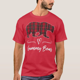 Grammy Bear Red Tartan Kariert Heart Fun Oma Gif T-Shirt