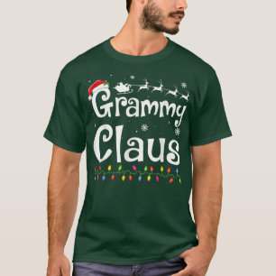 Grammy Claus Funny Grandma Santa Pajamas Weihnacht T-Shirt
