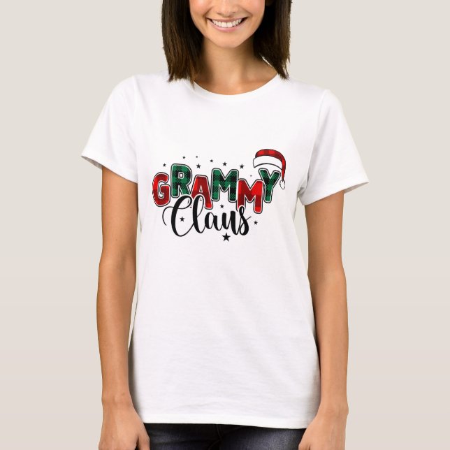 Grammy Claus Weihnachtsveröffentlichung T-Shirt (Vorderseite)
