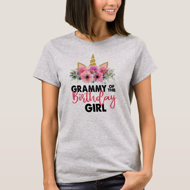 Grammy des Geburtstagskameraden T-Shirt (Vorderseite)