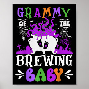 Grammy des heranwachsenden Babys, Oma zu Halloween Poster