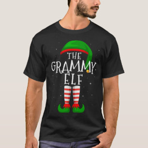 Grammy Elf Funny Matching Family Group Christm T-Shirt