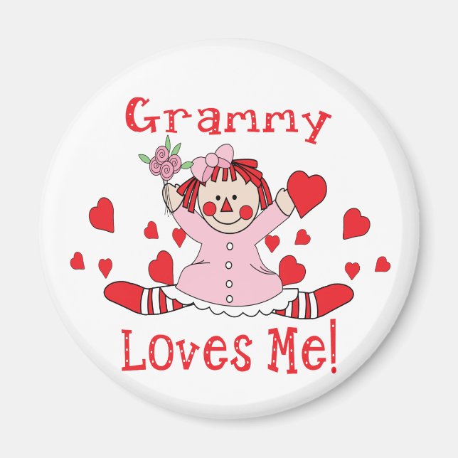 Grammy Liebe Rag Doll Magnet (Vorne)