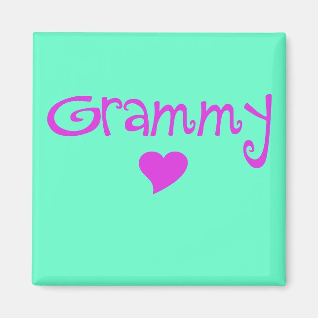 Grammy mit Herz Magnet (Vorne)
