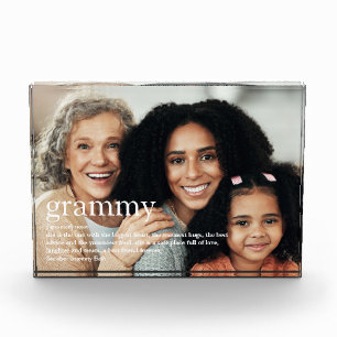 Grammy Modern Fun Quote Definition Oma-Geschenk Fotoblock