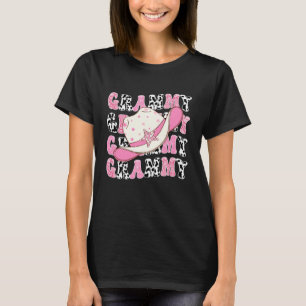 Grammy Pink Rodeo Cowgirl Western Retro Groovy T-Shirt