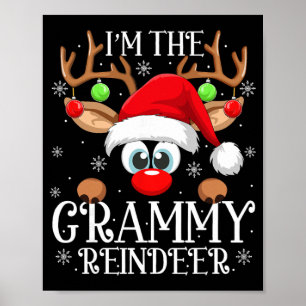 Grammy Rentier Weihnachten Familie Matching Gruppe Poster