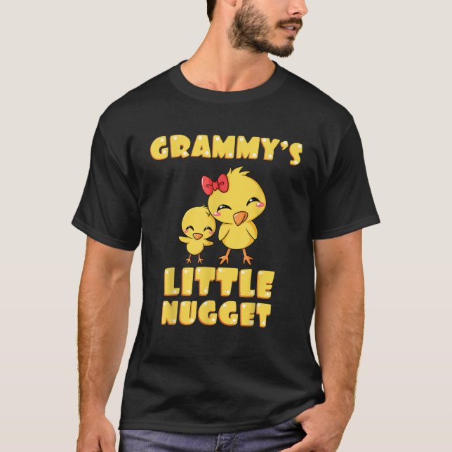 Grammy s Little Nugget Chicken Lover Oma Mothe T-Shirt (Vorderseite)